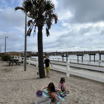 Splash Park at the Pier - Sand next to splash pad (not near ocean) - Playgrounds Near Me - St. Augustine Beach, Florida