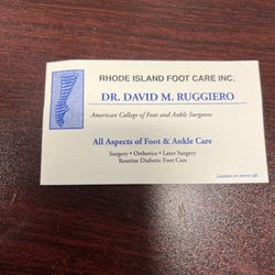 Rhode Island Foot Care - Business card