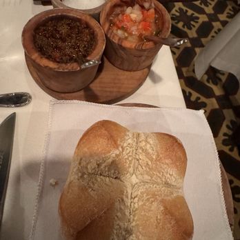 Don Julio - Bread with an olive-spread and pico de gallo and  rock salt - Steakhouses Near Me - Buenos Aires, C