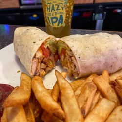 Beer Belly's - Buffalo chicken wrap  Hazy little thing IPA