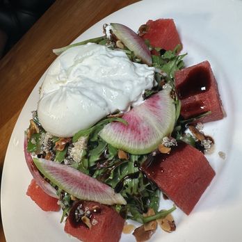 Beverly Bar - Burrata and Watermelon Salad - Wine Bars Near Me - Beverly Hills, California