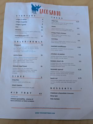 Menu photo 2 Taco Santo Albuquerque, NM