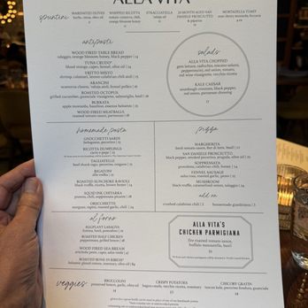 Alla Vita - Menu - Italian Near Me - Chicago, Illinois