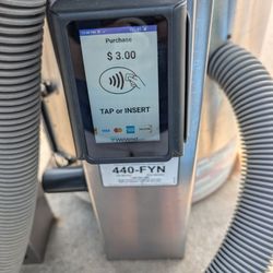 Shell - It accepts credit cards, including Discover.