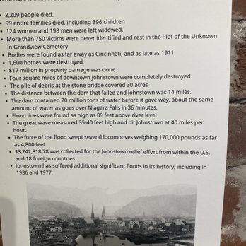 Heritage Discovery Center - Flood facts. - Museums Near Me - Johnstown, Pennsylvania