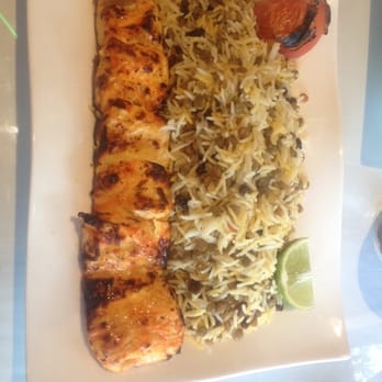 Atlas Mediterranean Kitchen - Chicken kabob with basmati rice with lentils and raisins - Mediterranean Near Me - Simi Valley, California Atlas Mediterranean Kitchen - Chicken kabob with basmati rice with lentils and raisins - Mediterranean Near Me - Simi Valley, California