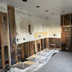 The Handyman Expert - Drywall had to be removed AFTER electrical was discovered to be incorrect and unsafe. Many code violations with hot wires hidden in walls