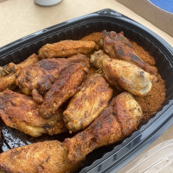 Anthony's Coal Fired Pizza & Wings - The wings with the half bottle of seasoning we didn't even eat - Pizza Near Me - North Miami, Florida Anthony's Coal Fired Pizza & Wings - The wings with the half bottle of seasoning we didn't even eat - Pizza Near Me - North Miami, Florida