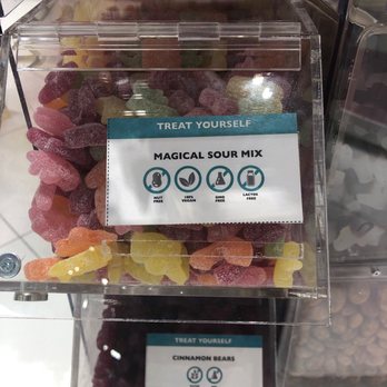 Dylan’s Candy Bar - vegan, gluten free and similar dietary restrictions and allergens are noted on some of the candy bins - Candy Stores Near Me - New York, New York