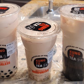 Kung Fu Tea - Williston Park - KF milk tea w. bubble/ w. nata jelly and cocoa cream wow with bubble - Bubble Tea Near Me - Williston Park, New York Kung Fu Tea - Williston Park - KF milk tea w. bubble/ w. nata jelly and cocoa cream wow with bubble - Bubble Tea Near Me - Williston Park, New York