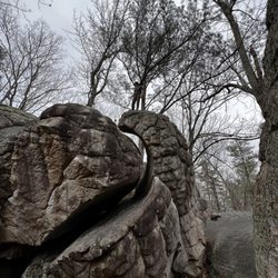 Horse Pens 40 - "Merlin's Hat" rock