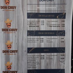 Don Chuy Taqueria - Menu