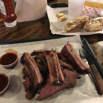 Hard Eight BBQ - Brisket, sirloin and ribs. Served with sweet potato and corn. - Barbeque Near Me - The Colony, Texas Hard Eight BBQ - Brisket, sirloin and ribs. Served with sweet potato and corn. - Barbeque Near Me - The Colony, Texas
