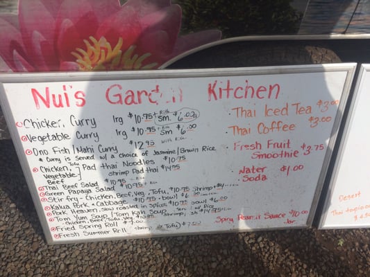 Menu photo 7 Nui's Garden Kitchen Kula, HI Menu photo 7 Nui's Garden Kitchen Kula, HI