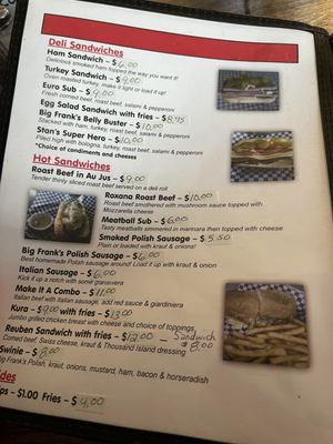Menu photo 1 Big Frank's Sausage East Chicago, IN Menu photo 1 Big Frank's Sausage East Chicago, IN