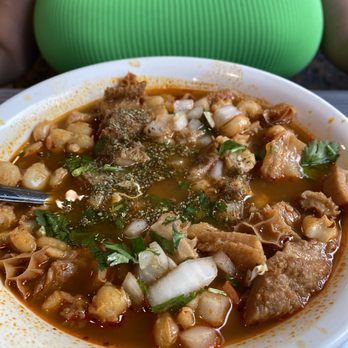 La Casita Olvera - Menudo with desert in the background - Mexican Near Me - Whittier, California La Casita Olvera - Menudo with desert in the background - Mexican Near Me - Whittier, California