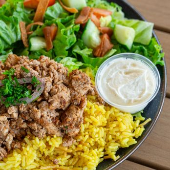 Zee’s Smash - Chicken Shawarma Plate - Salad Near Me - Tulare, California
