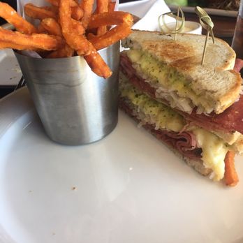 Grill At Amangani - Pastrami Rueben was so pretty but soggy and not crisp. Sweet potatoes fries were very good. - New American Near Me - Jackson, Wyoming