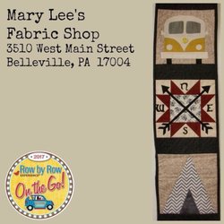 Mary Lee's Fabric Shop - Look who's in the Row by Row