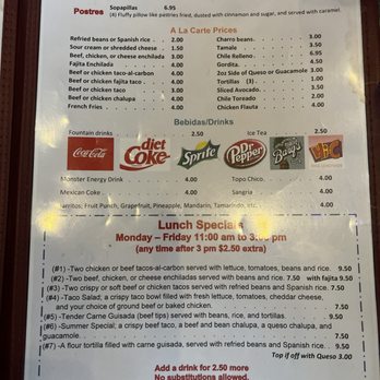 El Tejano - Menu April 2024 - Mexican Near Me - Channelview, Texas