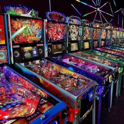Push Start Play - Maybe half of the pinball machines. Notice, many of them are LE. This photo credit to Jared G..
