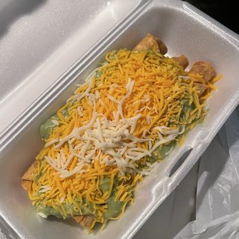 Benito's Taco Shop - 3 Three (3) Rolled Tacos (with Guacamole & Cheese) - Mexican Near Me - Los Angeles, California Benito's Taco Shop - 3 Three (3) Rolled Tacos (with Guacamole & Cheese) - Mexican Near Me - Los Angeles, California