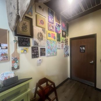 Convo Coffee House - Hallway artwork and restroom - Desserts Near Me - Las Vegas, Nevada