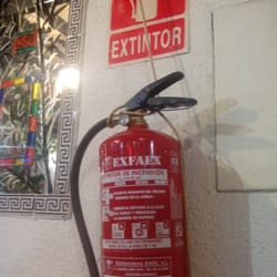 El Kiosko de la Pizza - Extintor de incendios