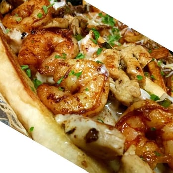 Black Box Fix - OMG Philly Seasoned grilled chicken & jumbo shrimp w/ sautéed mushrooms, onions, peppers & melted swiss cheese, on a butter toas - Sandwiches Near Me - lyndhurst, Ohio Black Box Fix - OMG Philly Seasoned grilled chicken & jumbo shrimp w/ sautéed mushrooms, onions, peppers & melted swiss cheese, on a butter toas - Sandwiches Near Me - lyndhurst, Ohio