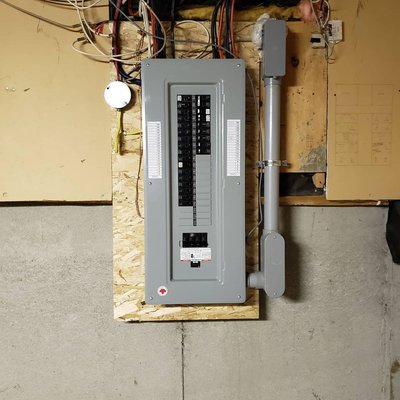 Power Box Electrician Service Logo