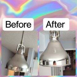 Bucket Bizz Cleaning - Lights over the stove/bar area