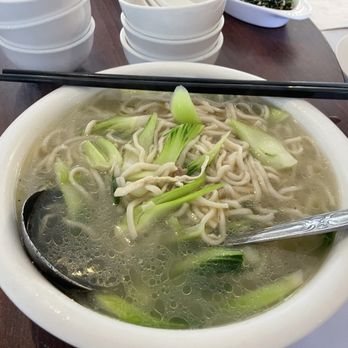 Little Shanghai Restaurant - 雞火煨麵 Stewed chicken and ham noodle soup(for birthday) - Shanghainese Near Me - San Mateo, California