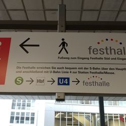 Bahnhof Frankfurt am Main Messe - Bahnhof Messe with access to the Festhalle