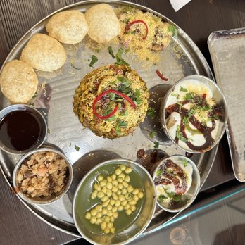 Kesar’s-An Indian Thali - Paanch Chaat Thali - Indian Near Me - Edison, New Jersey