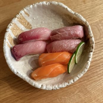 Hello Sunshine - Yellowtail, Tuna, and Salmon Nigiri - Bars Near Me - Banff, Alberta Hello Sunshine - Yellowtail, Tuna, and Salmon Nigiri - Bars Near Me - Banff, Alberta