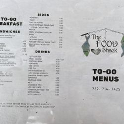To-go menu