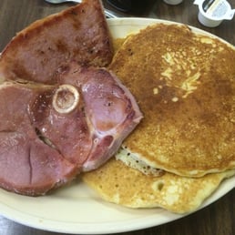 Ham and pancakes Ham and pancakes