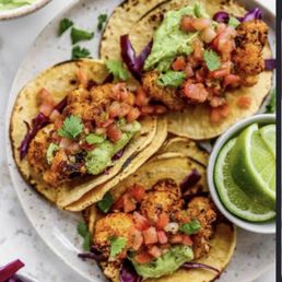 3 taco combination - cauliflower tacos