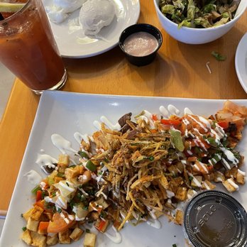 Dime Store - Veggie hash with eggs on the side as I'm vegan - Breakfast & Brunch Near Me - Detroit, Michigan