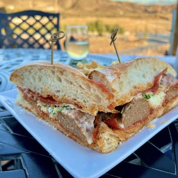 Robert Renzoni Vineyards - That's a Spicy Meat-a-Ball - $25 Meatballs in marinara sauce, calabrese salami, chili oil, provolone, finished with basil & parmigiana - Wineries Near Me - Temecula, California Robert Renzoni Vineyards - That's a Spicy Meat-a-Ball - $25 Meatballs in marinara sauce, calabrese salami, chili oil, provolone, finished with basil & parmigiana - Wineries Near Me - Temecula, California