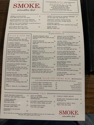 Menu photo 1 Smoke on Cherry Street Tulsa, OK Menu photo 1 Smoke on Cherry Street Tulsa, OK