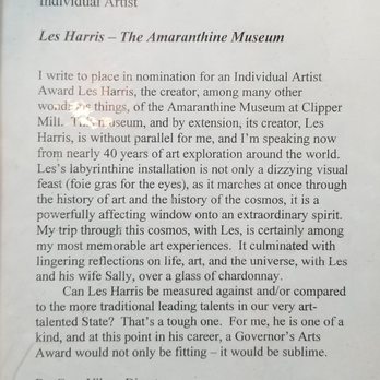 Amaranthine Museum - Les Harris History - Museums Near Me - Baltimore, Maryland