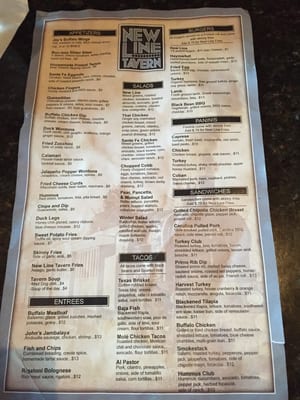 Menu photo 5 New Line Tavern Chicago, IL