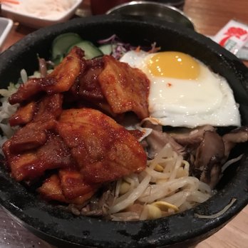 Bowl'd Korean Rice Bar - Sizzling plate spicy pork belly - Korean Near Me - Albany, California Bowl'd Korean Rice Bar - Sizzling plate spicy pork belly - Korean Near Me - Albany, California