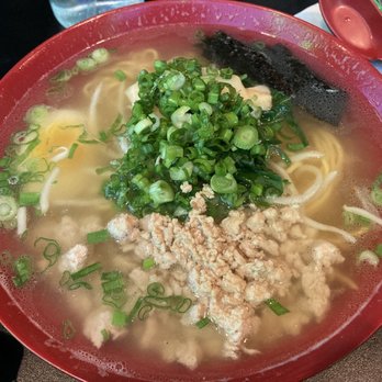 Raizel Ramen - Chicken Ramen (chicken broth w/ half boiled egg, spinach, bamboo shoots, roasted seaweed, bean sprouts, ground chicken) - Ramen Near Me - Palmdale, California Raizel Ramen - Chicken Ramen (chicken broth w/ half boiled egg, spinach, bamboo shoots, roasted seaweed, bean sprouts, ground chicken) - Ramen Near Me - Palmdale, California