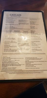 Menu photo 1 Cascade Lodge & Restaurant Lutsen, MN Menu photo 1 Cascade Lodge & Restaurant Lutsen, MN