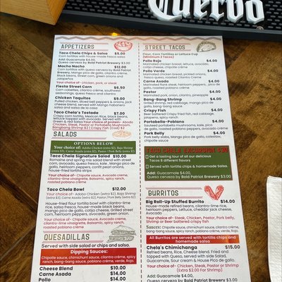 Menu photo 5 Taco Chela Nashville, TN