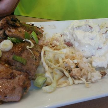Poke Stop - Garlic fish with potato salad - Hawaiian Near Me - Mililani, Hawaii