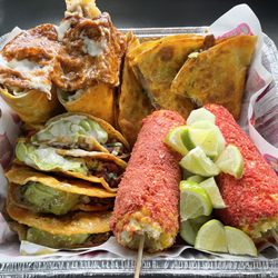 Birria Boy - Our "big boy box" includes 4 birria tacos, one quesadilla, one monster burrito & plenty of street corn!