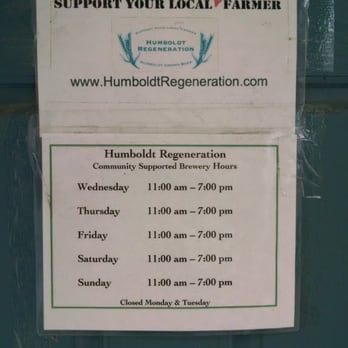 Humboldt Regeneration - Closed Monday & Tuesday to work the farm... - Breweries Near Me - McKinleyville, California Humboldt Regeneration - Closed Monday & Tuesday to work the farm... - Breweries Near Me - McKinleyville, California